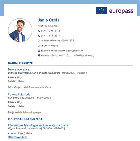 europass cv lv|cv europass latviski.